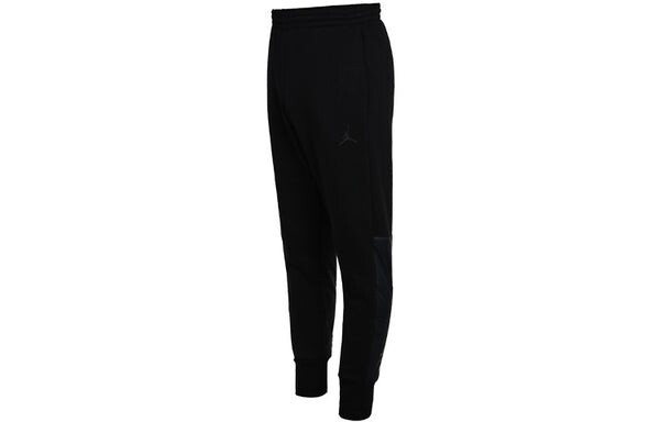 Спортивные штаны Air Jordan Sw Aj11 Hybrid Logo Loose Fleece Lined Bundle Feet Sports Pants Black, черный — фото 3