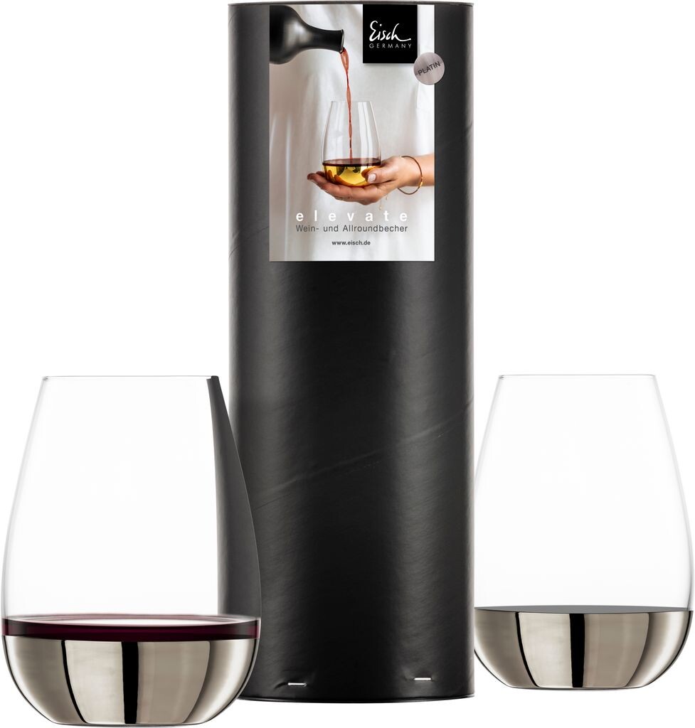 

Eisch 2 круглых/винных чашки для красного вина 500/9 платина в цвете GR ELEVATE 15009906