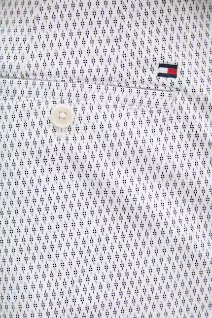 Шорты мужские из хлопка с эластаном Tommy Hilfiger, белый — фото 4