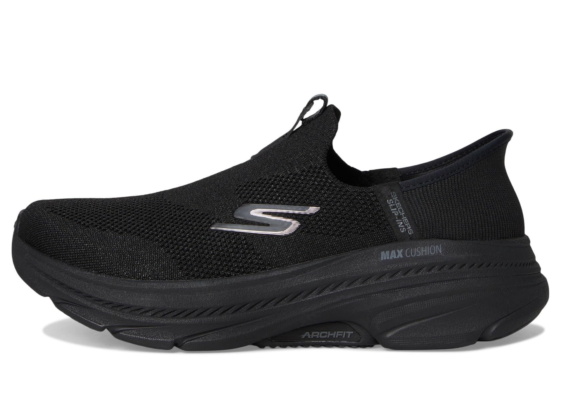 Кроссовки SKECHERS Max Cushioning Arch Fit 2.0 Cambridge Hands Free Slip-Ins, черный — фото 4