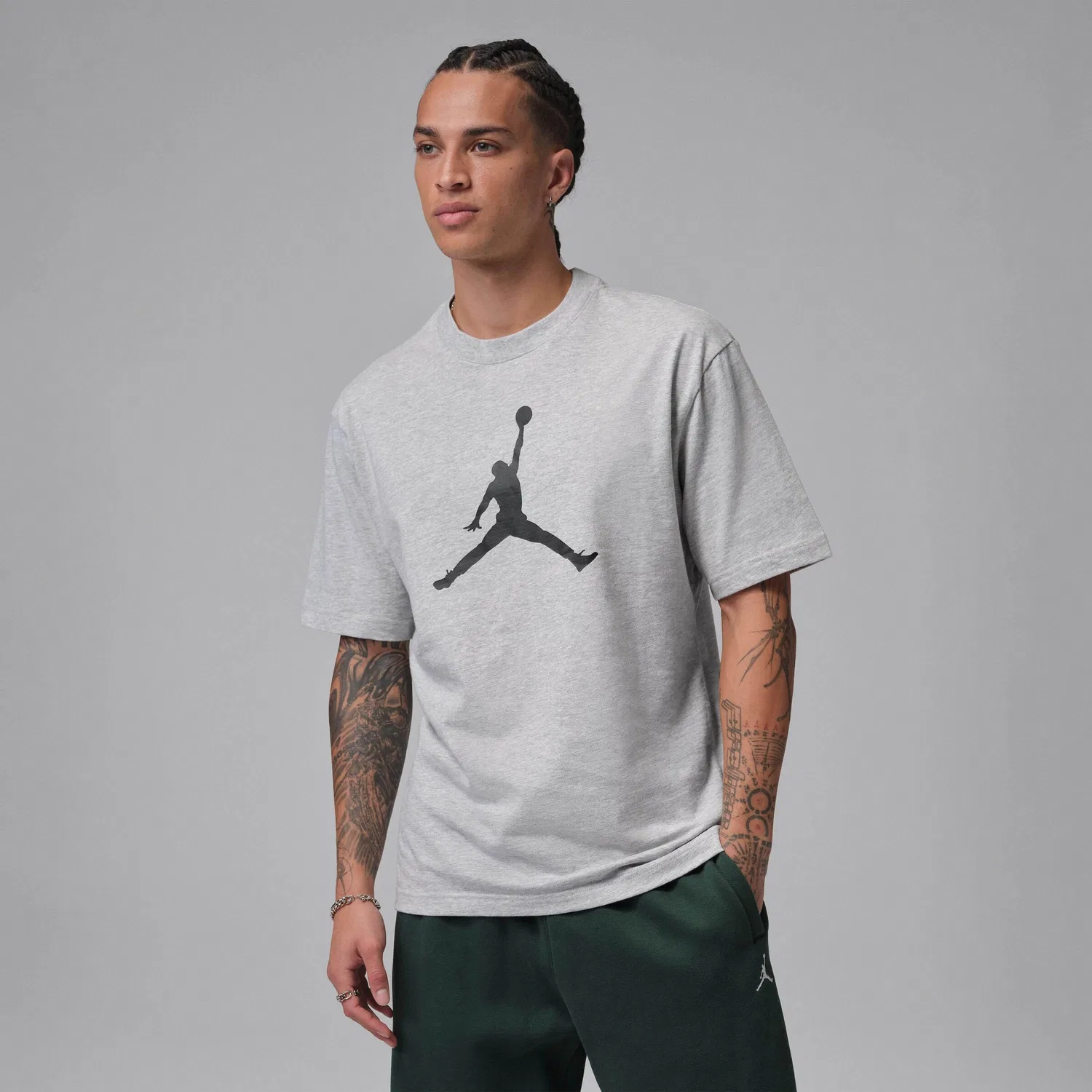 Футболка 'Jumpman' Jordan, Mottled Grey — фото 3