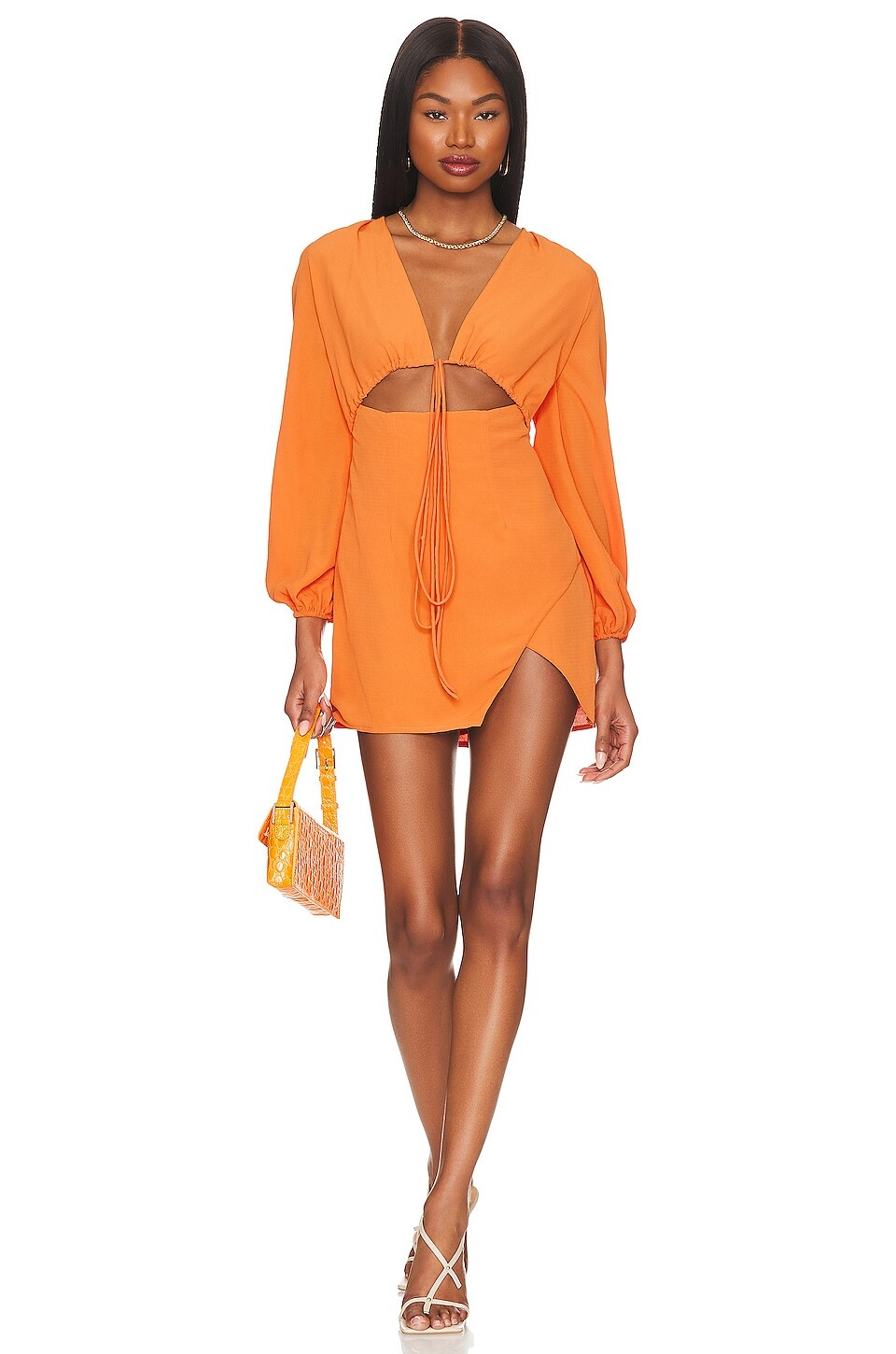

Платье superdown Selene Wrap, оранжевый