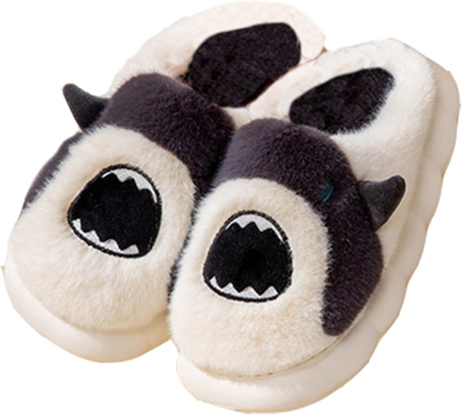 

Зимние тапочки, тапочки с животными, женские тапочки, мужские тапочки, пляжные тапочки, тапочки акула Hengqiu, черный