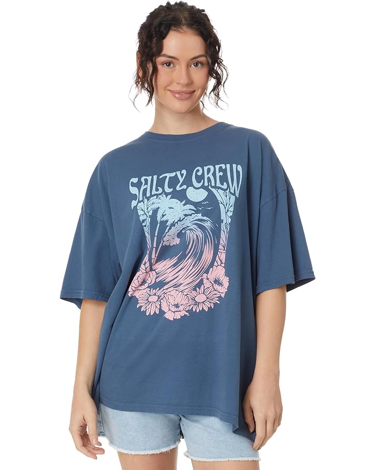 

Футболка Salty Crew Big Wave Cover Up Tee, цвет Denim