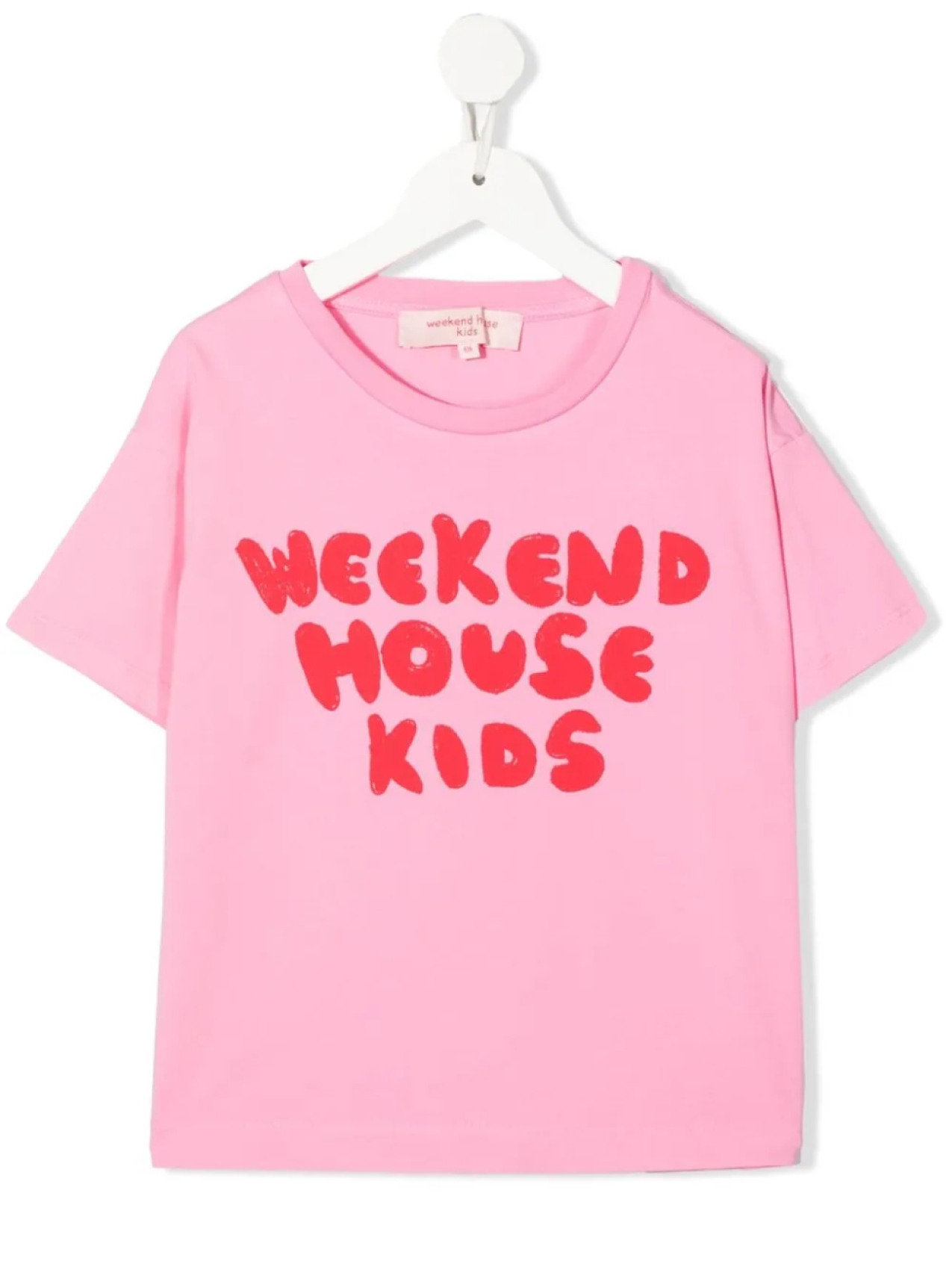 

Weekend House Kids. футболка с логотипом, розовый