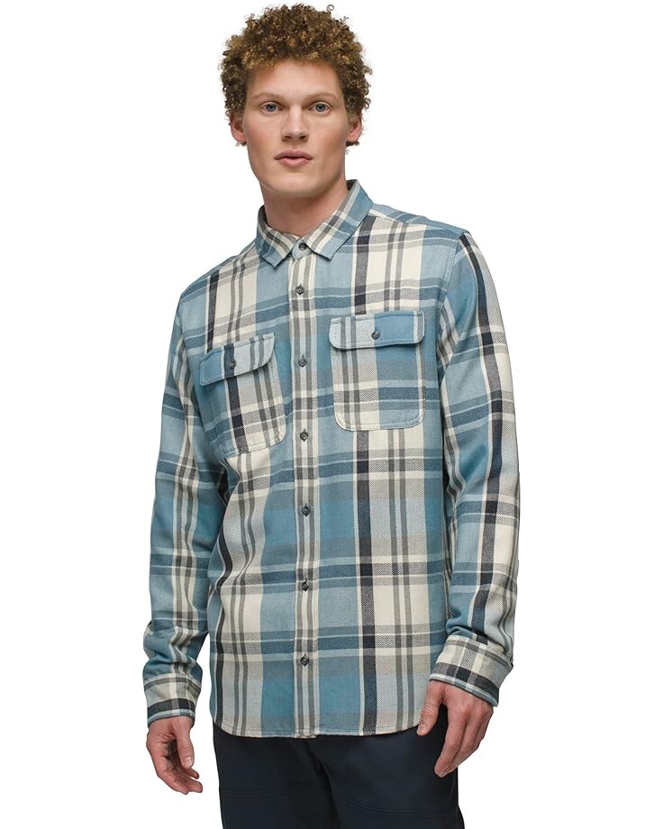 

Рубашка Prana Westbrook Flannel Shirt, цвет High Tide 1
