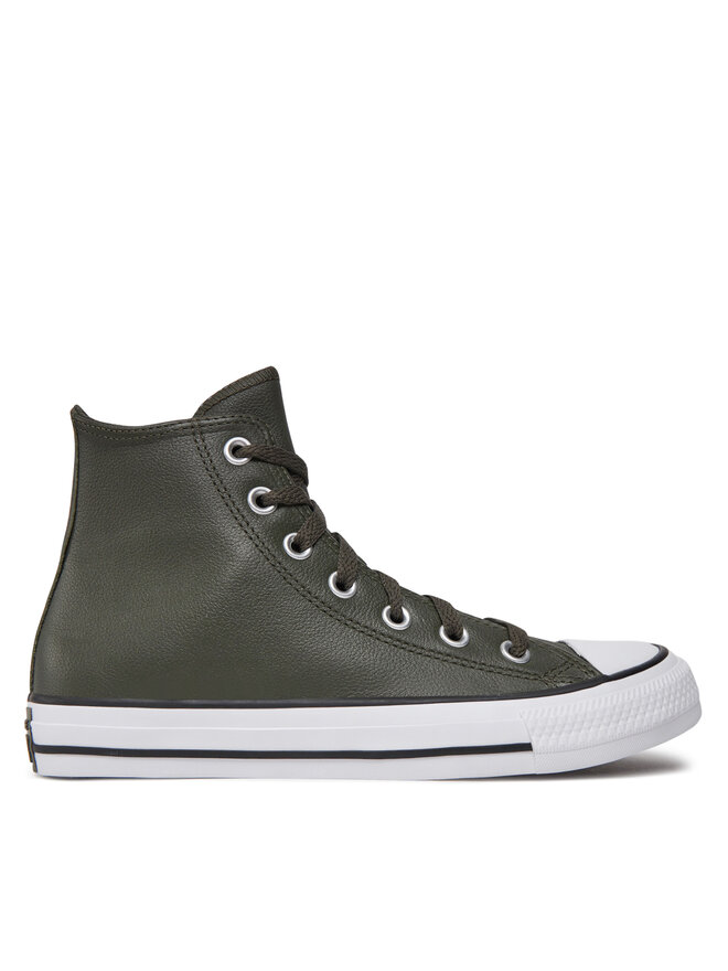 Кроссовки Chuck Taylor All Star Faux Leather Hi A09481C 371 Converse, зеленый