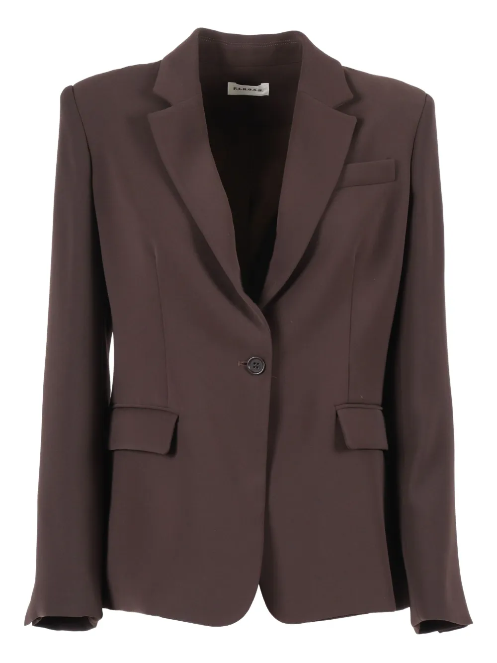 

Однобортная куртка с карманами P.A.R.O.S.H., коричневый