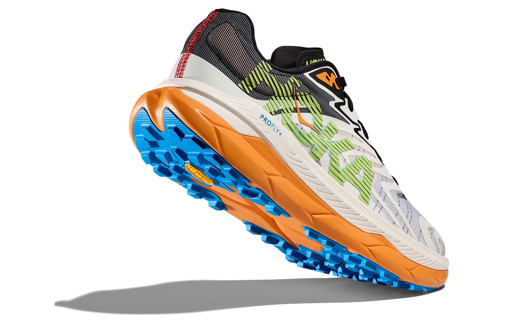 HOKA ONE ONE Тектон Икс амортизирующие износостойкие низкие беговые кроссовки мужские белый зеленый оранжевый, цвет White Green Orange — фото 3