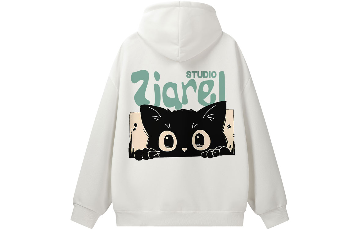 

Толстовка Unisex Hooded Moderate Heavyweight ZIAREL, белый