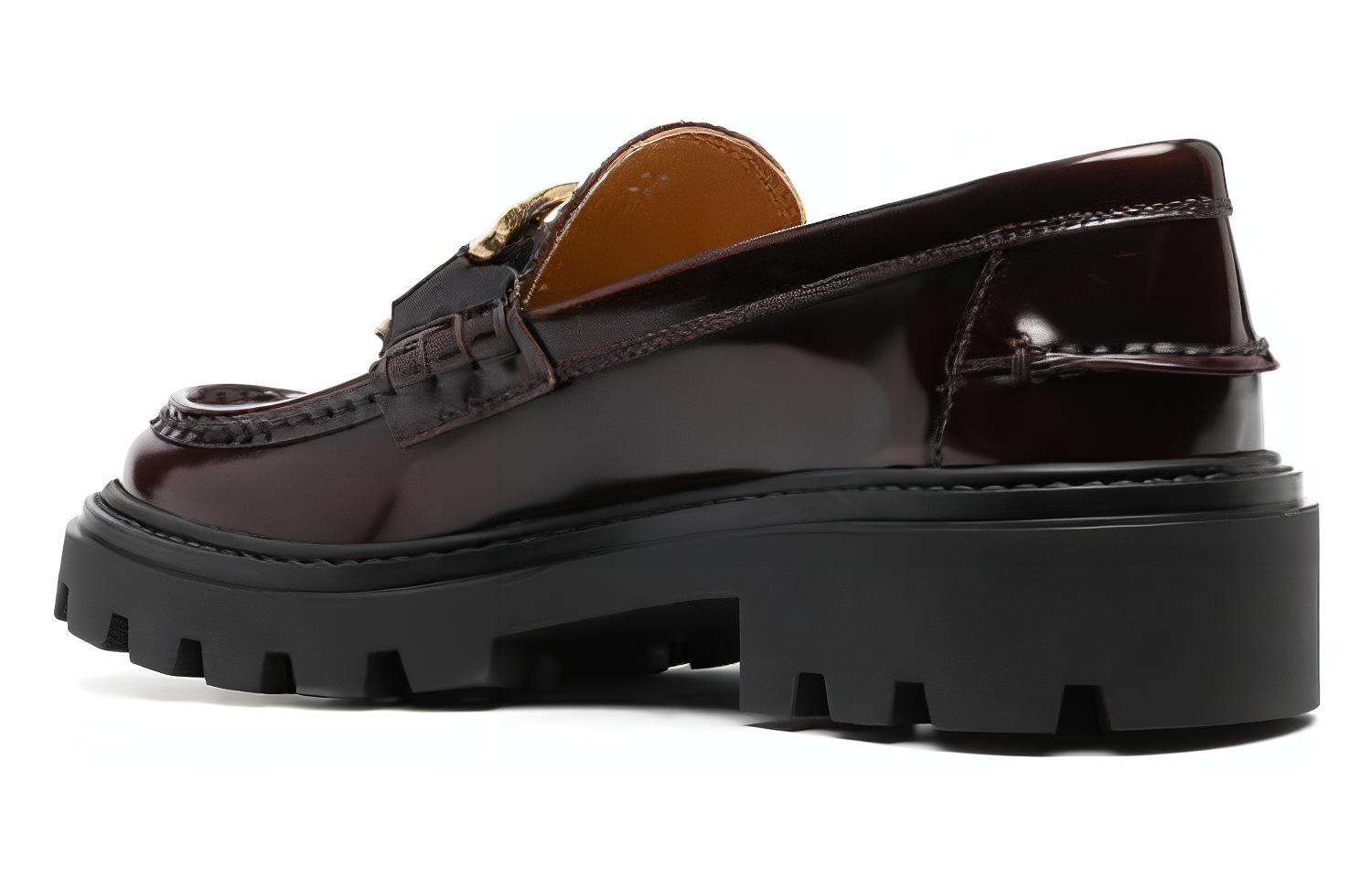 Босоножки-лодочки из кожи с логотипом на бляшке TOD'S — фото 4