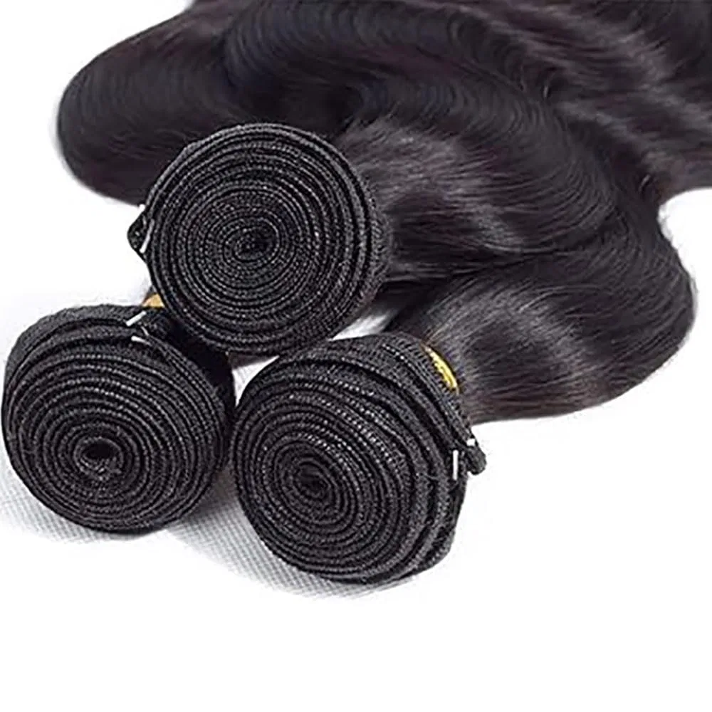 Натуральные пряди для наращивания Body Wave, 3 пучка, 300 г, 20 дюймов Tuheerst — фото 4