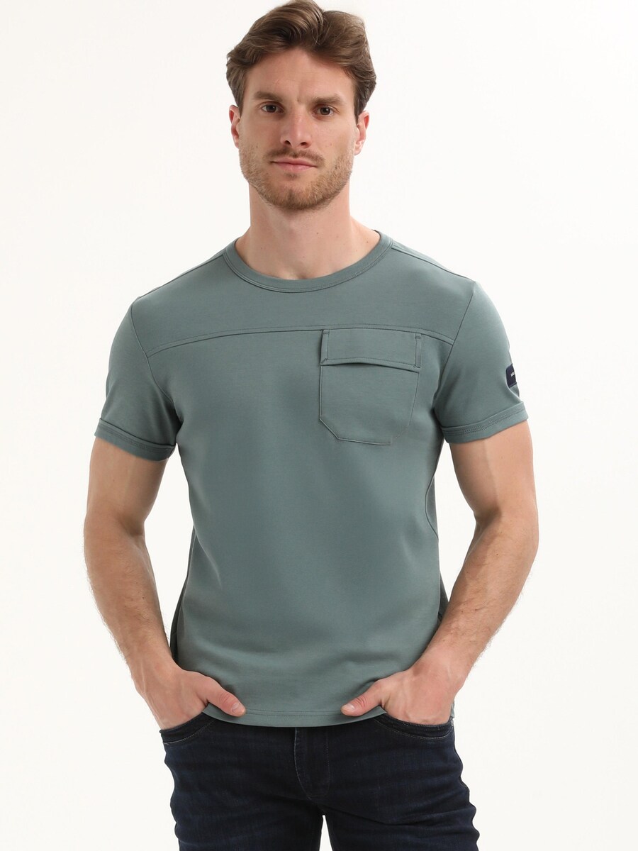 

Футболка Gabbiano Interlock Diagonal, Dusty blue