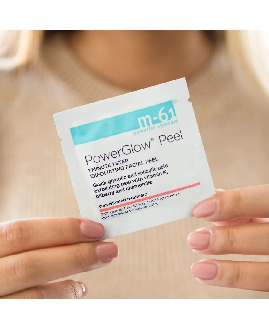 Пилинг для лица PowerGlow Peel 1 Minute 1 Step Exfoliating Facial Peel, 60 процедур M-61 by Bluemercury, None — фото 2