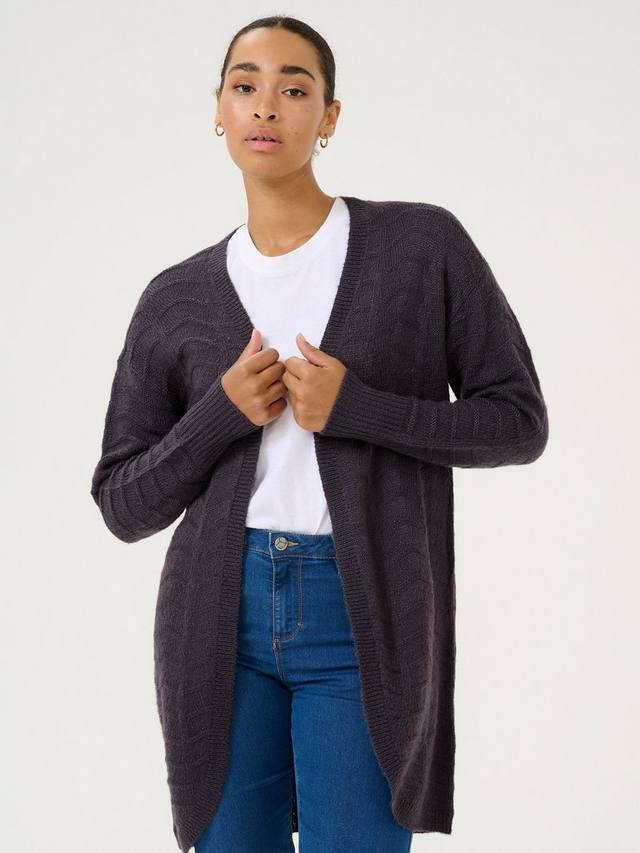 

Вязаный кардиган emria KAFFE, цвет Black Oyster