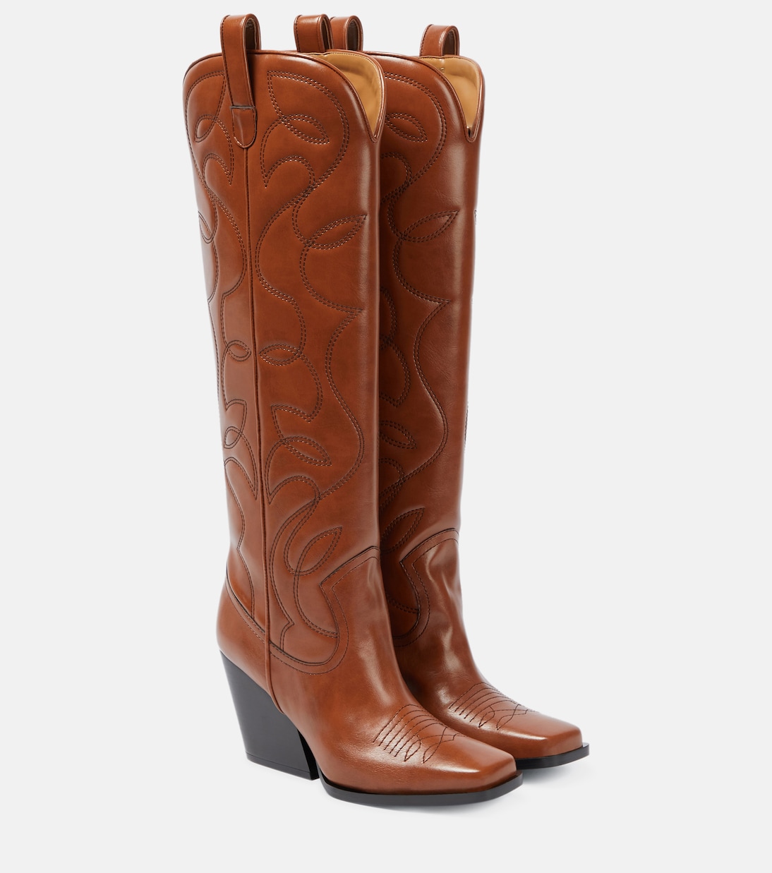 Ковбойские сапоги из искусственной кожи Stella McCartney, Brandy