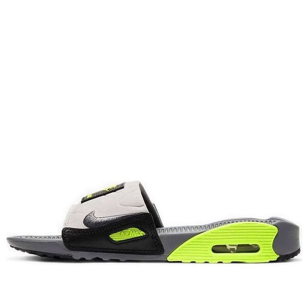 Тапочки air max 90 slide 'volt' Nike, черный