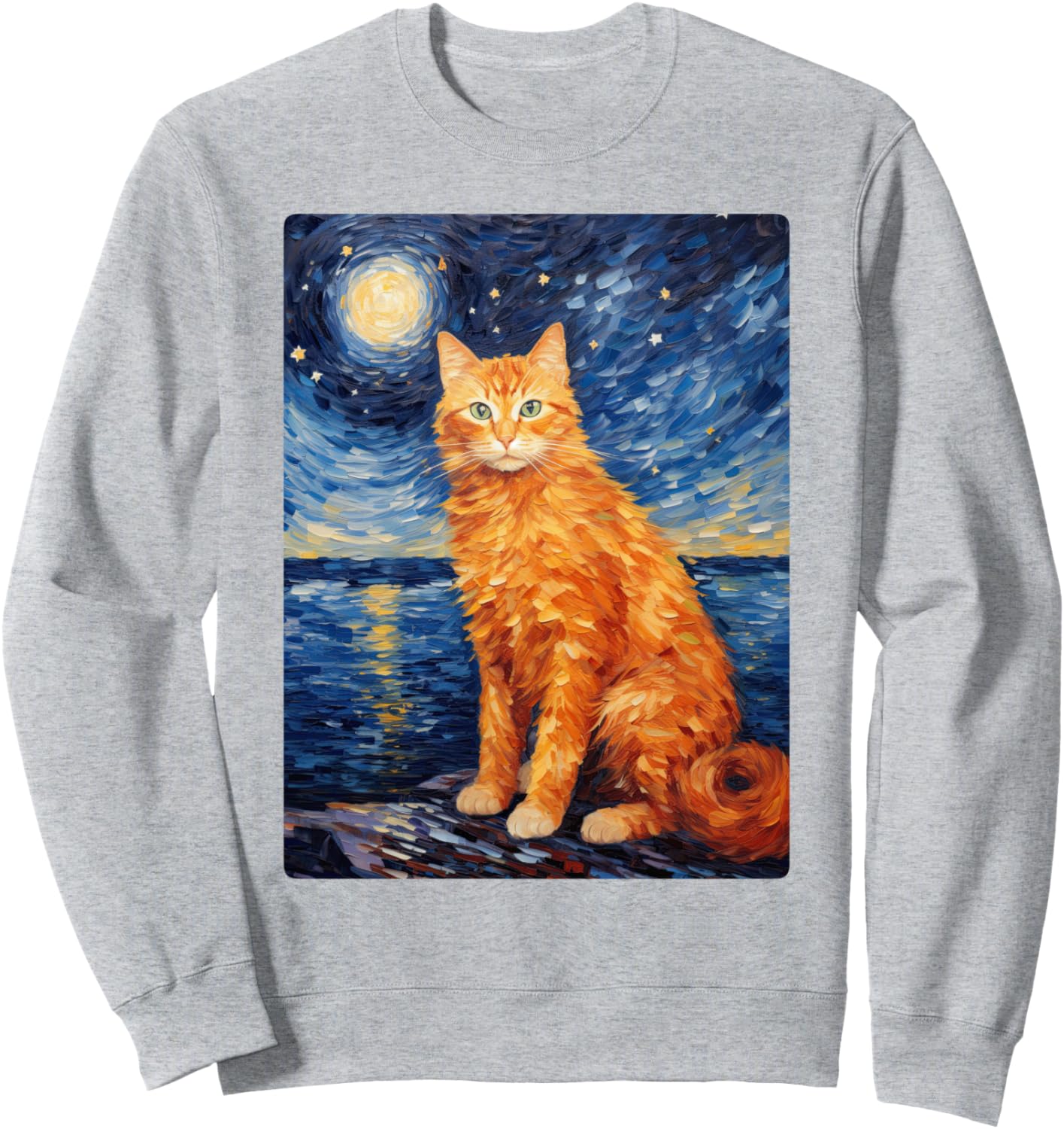 

Толстовка с изображением милого котенка, выполненная маслом в технике портрета кошки, серая Oil Print Animals