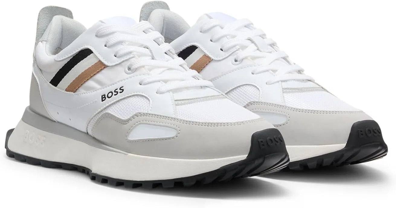 Мужские беговые кроссовки BOSS Jonah Runn с подошвой из ЭВА, размер, White — фото 4