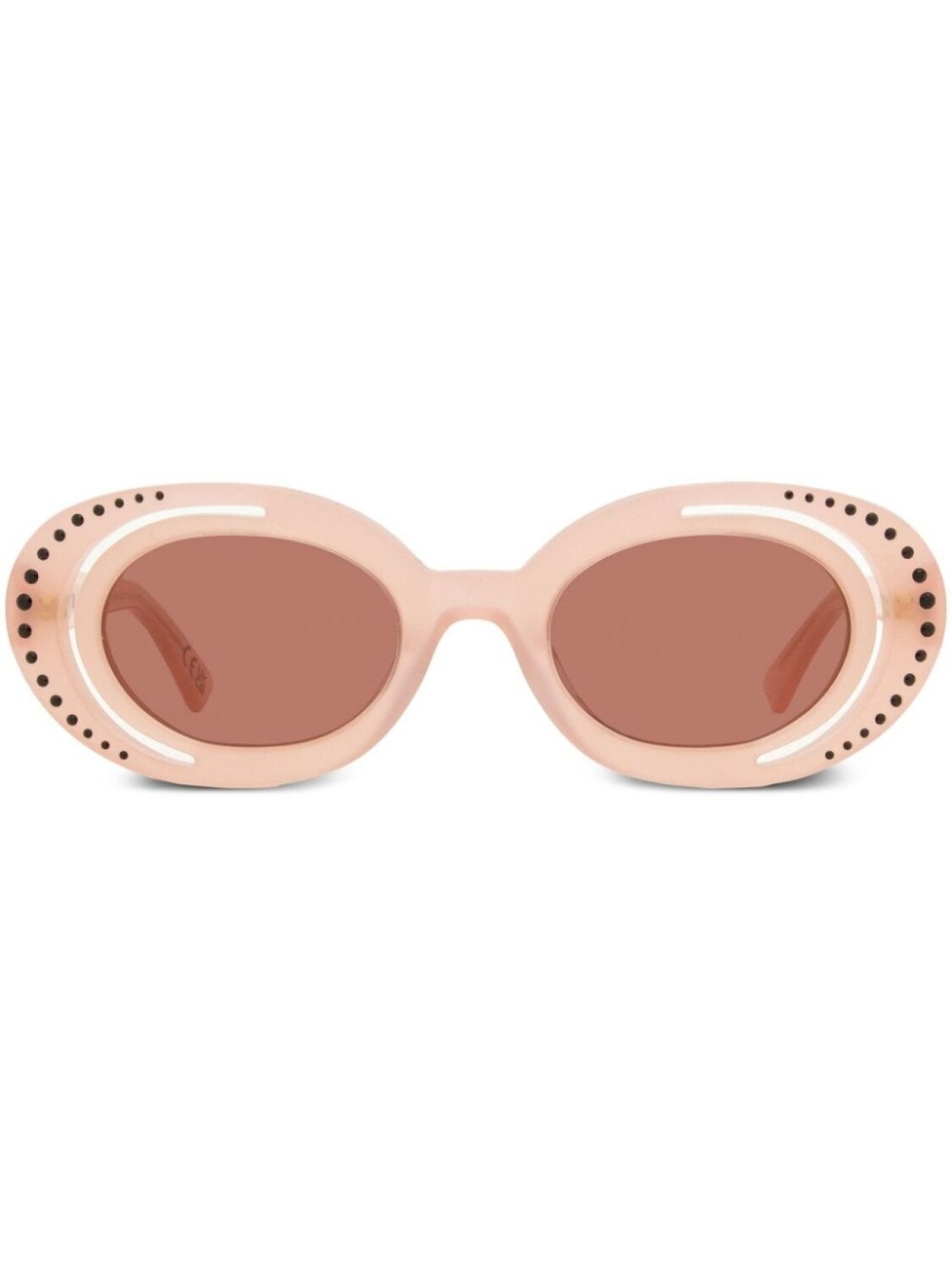 

Marni Eyewear Zion Canyon oval-frame sunglasses, нейтральный цвет
