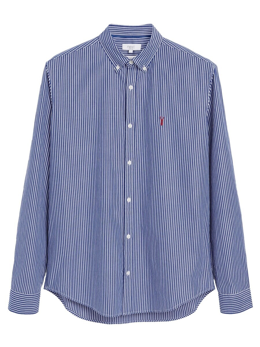 

Повседневная рубашка Next Regular fit Button Up Shirt, синий