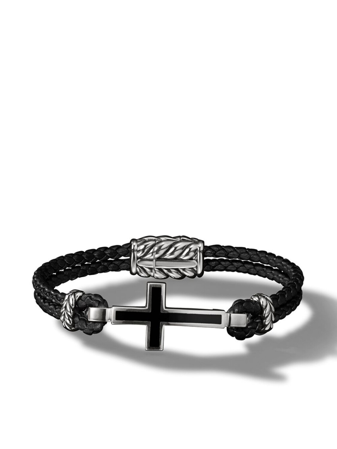 

Браслет Exotic Stone Cross с ониксом David Yurman, серебряный