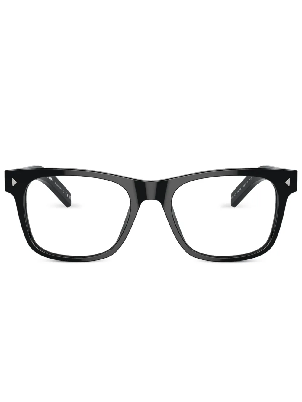 

Очки в квадратной оправе Prada Eyewear, черный