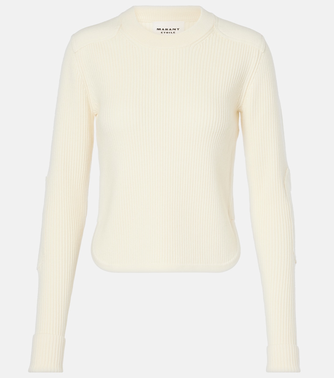 

Свитер Gabyne из шерстяной смеси, ребристая вязка Marant Etoile, экрю