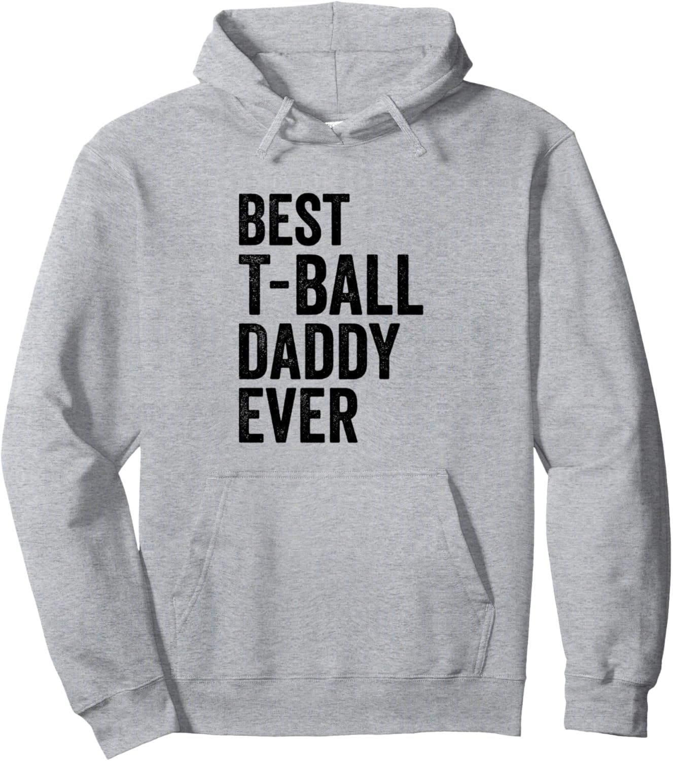 

Лучший папа для игры в ти-бол - толстовка с надписью «Папа - игрок в ти-бол» Teeball Daddy T-Ball Player, серый