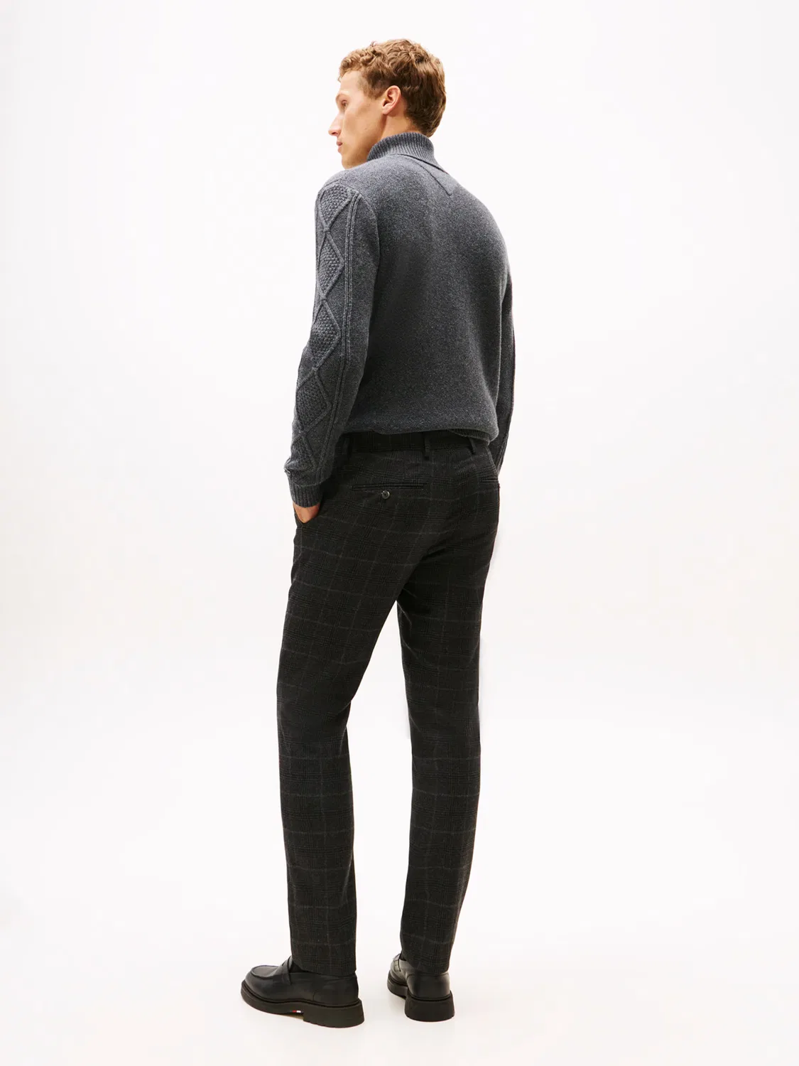 Обычные плиссированные брюки 'DENTON' Tommy Hilfiger, Anthracite/Dark Grey — фото 3