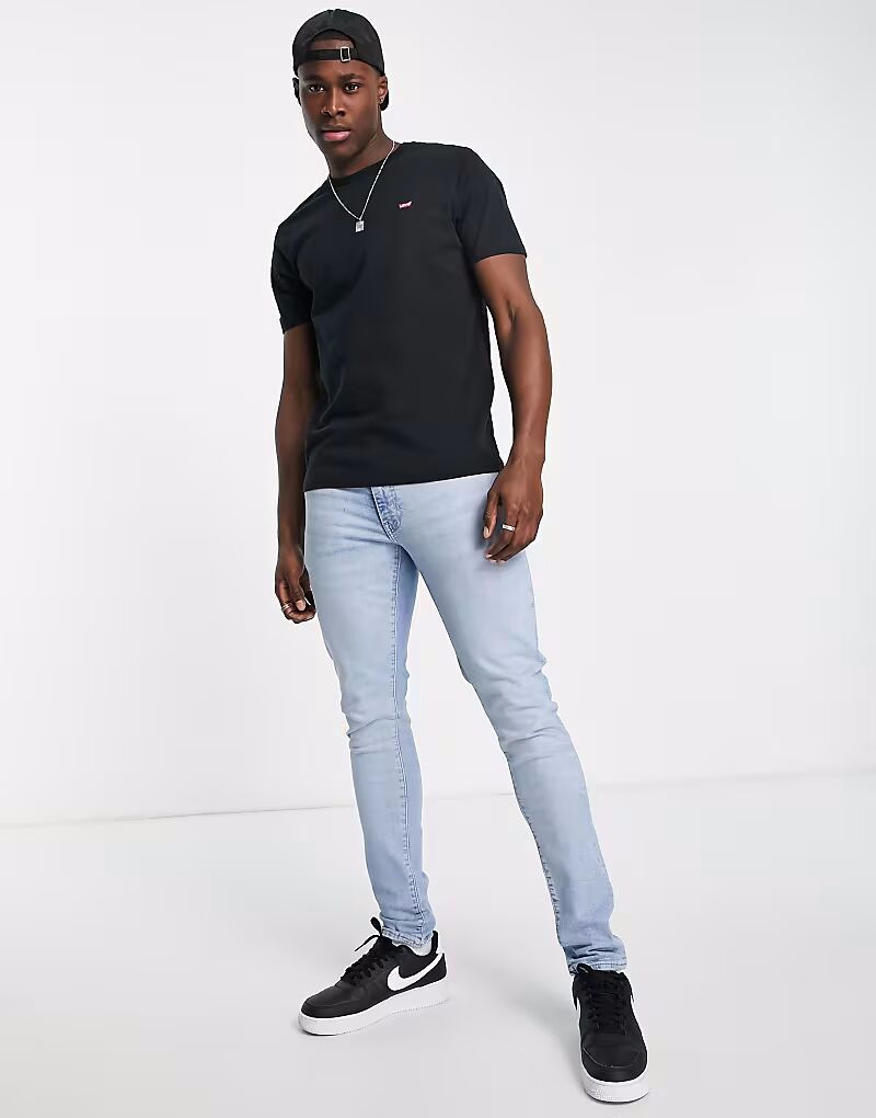 Оригинальная футболка с крыльями летучей мыши в черном цвете Levi'S — фото 4