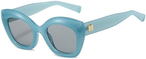 

Модные солнцезащитные очки желейного цвета для женщин, ретро-очки с заклепками для мужчин, очки с леопардовым принтом, солнцезащитные очки UV400 MTZJH, Blue Light Gray