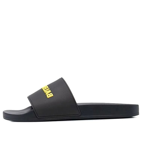 

Тапочки pool slides 'black yellow' Balenciaga, черный