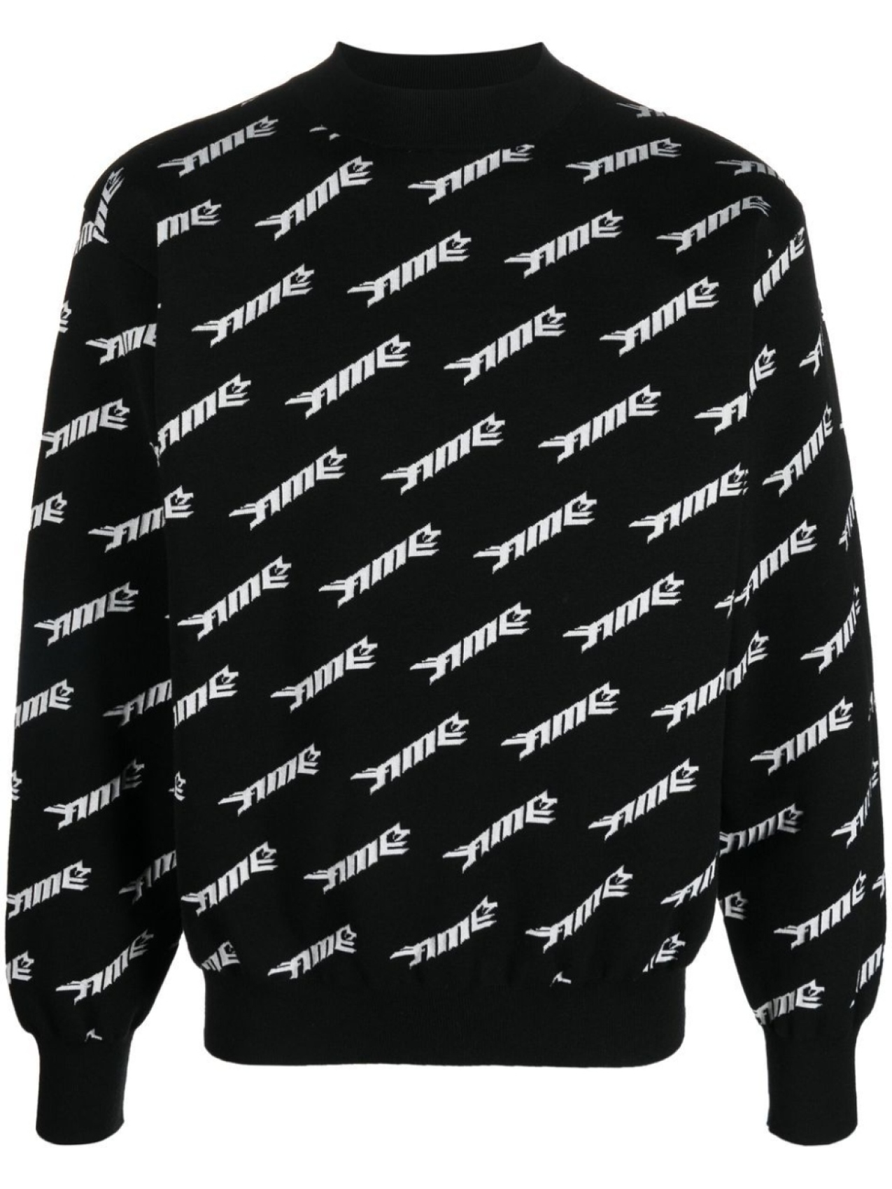 

AMBUSH logo-intarsia crew-neck jumper, черный