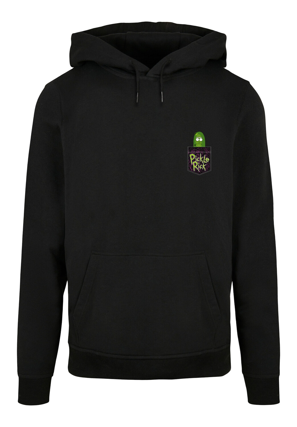 

Пуловер F4NT4STIC Basic Hoodie Rick und Morty Pickle Rick Brust Druck, черный