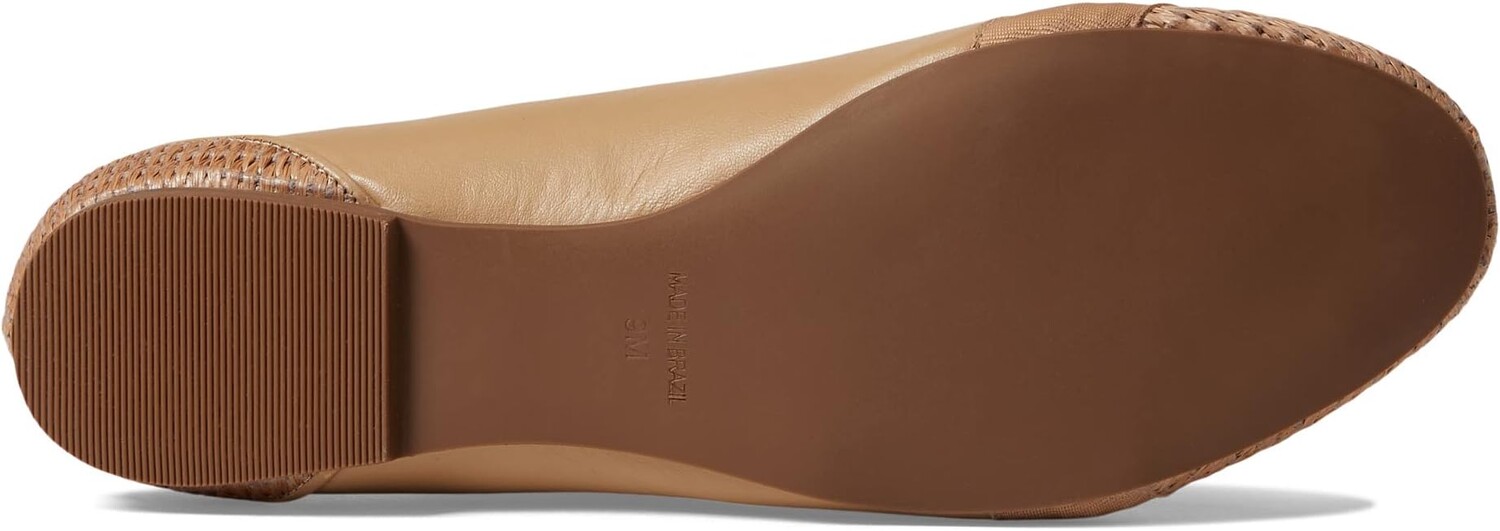 Балетки Layla French Sole, цвет Beige Nappa/Raffia — фото 3