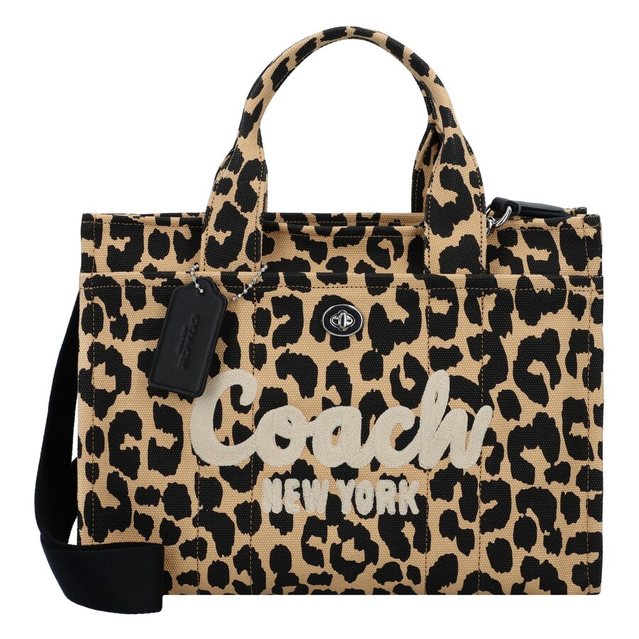 

Сумочка COACH CARGO TOTE BAG WITH LEOPARD PRINT, Black