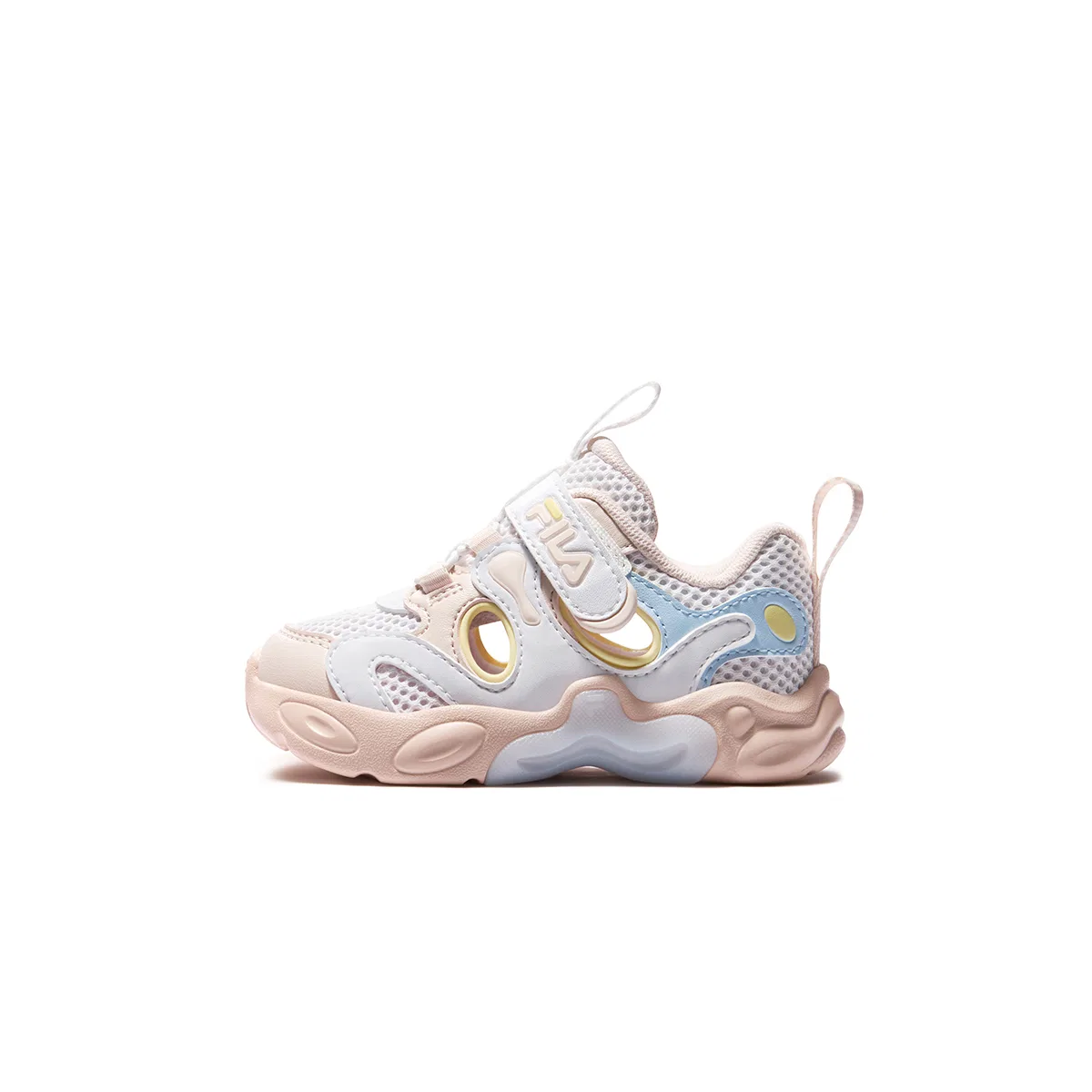 Кроссовки FILA Heritage FHT Anti Kick Breathable Lightweight Cushioning для малышей, цвет White/Pink Sauce FILA KIDS, FILA White/Pink Sauce