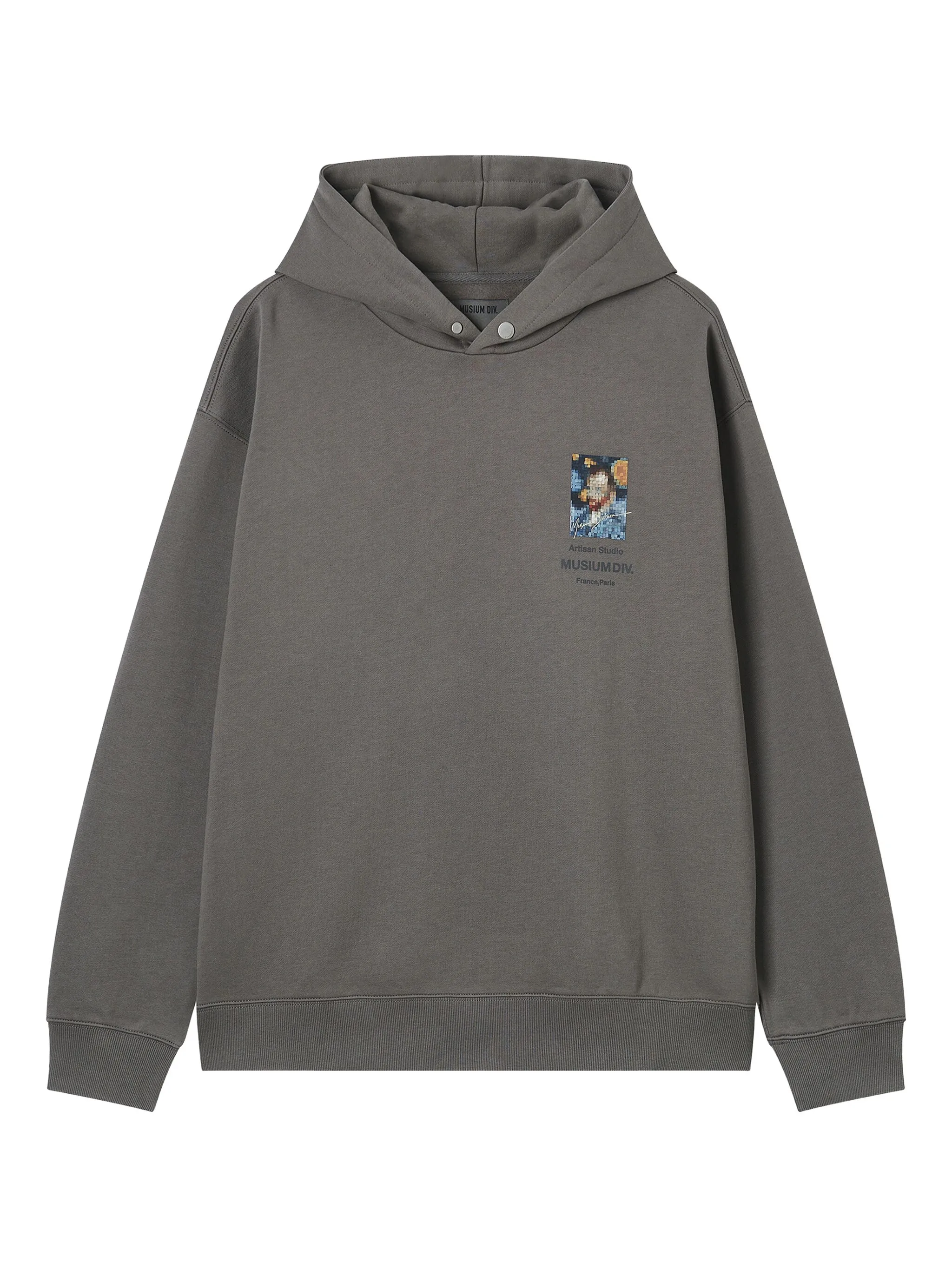 

Худи с принтом Musium Div., серый