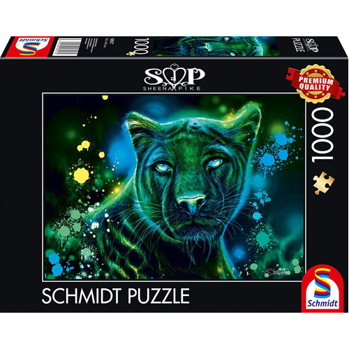 

Пазлы Sheena Pike: Neon Blue Green Panther (1000Pc)