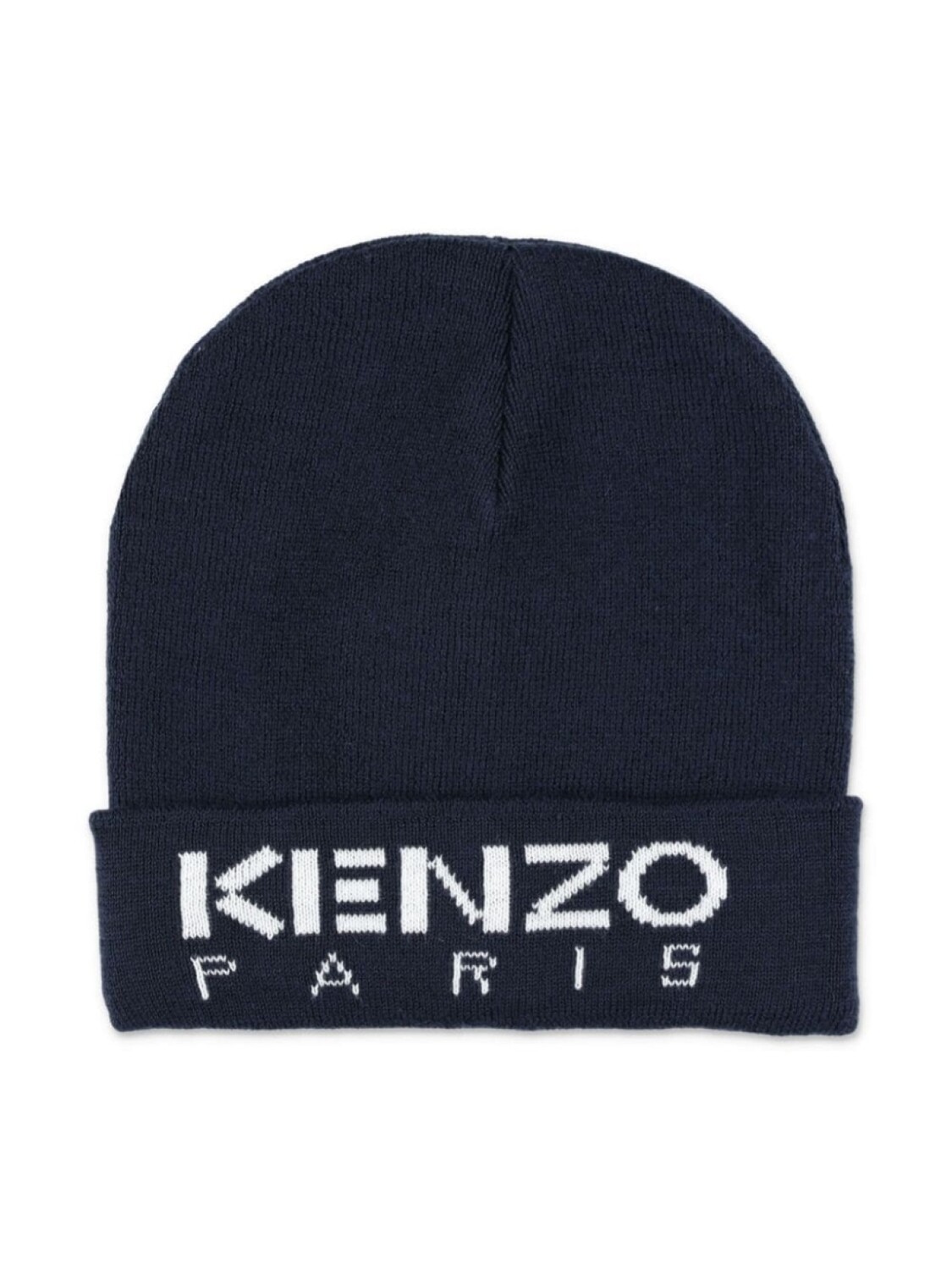 

Kenzo Kids шапочка с логотипом в технике интарсия, синий