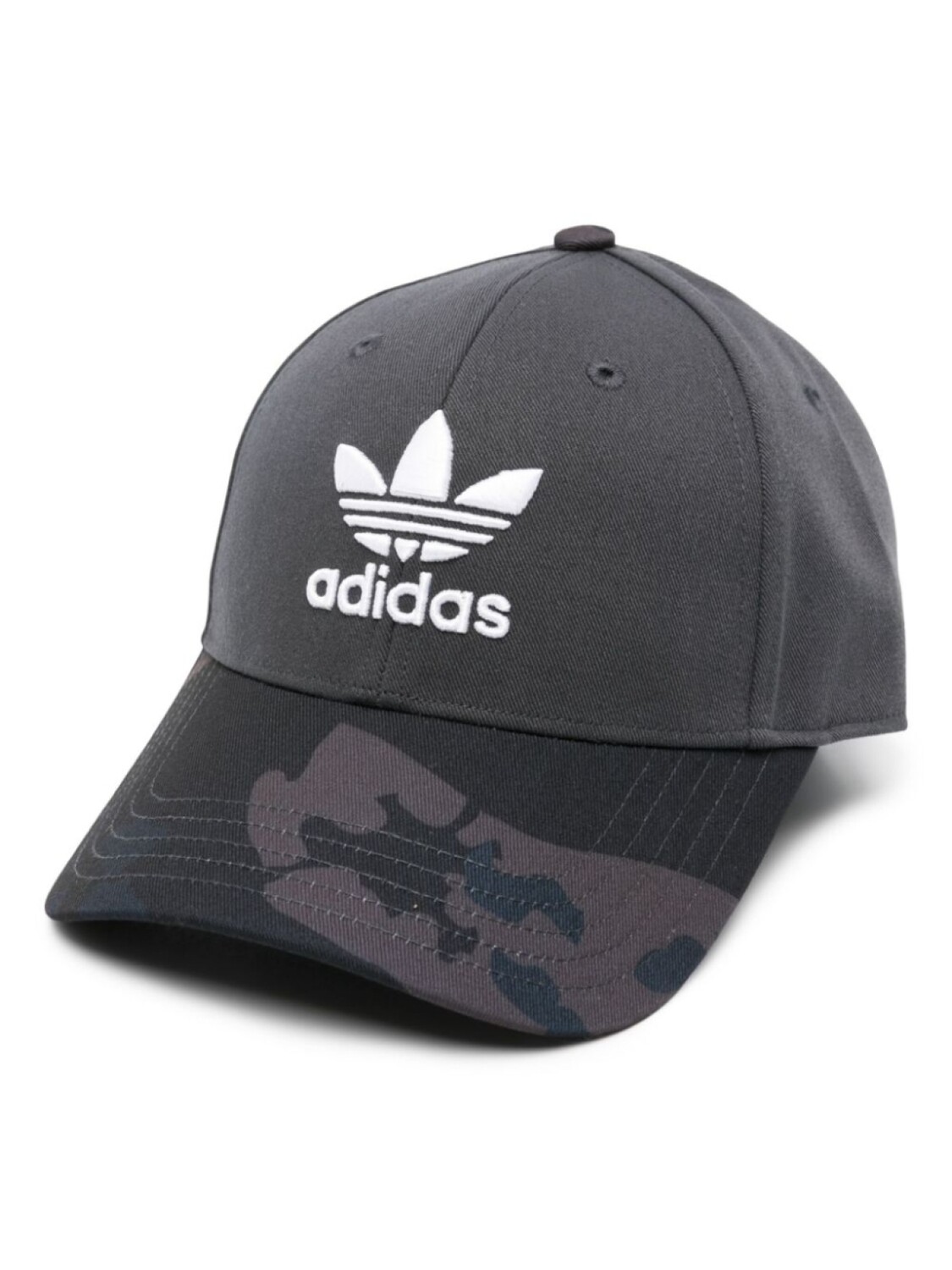 

adidas кепка с камуфляжным принтом и вышитым логотипом, серый