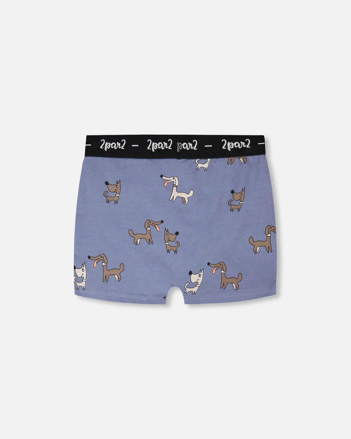 Deux par Deux Organic Cotton Boxer Blue Dog Print — фото 2