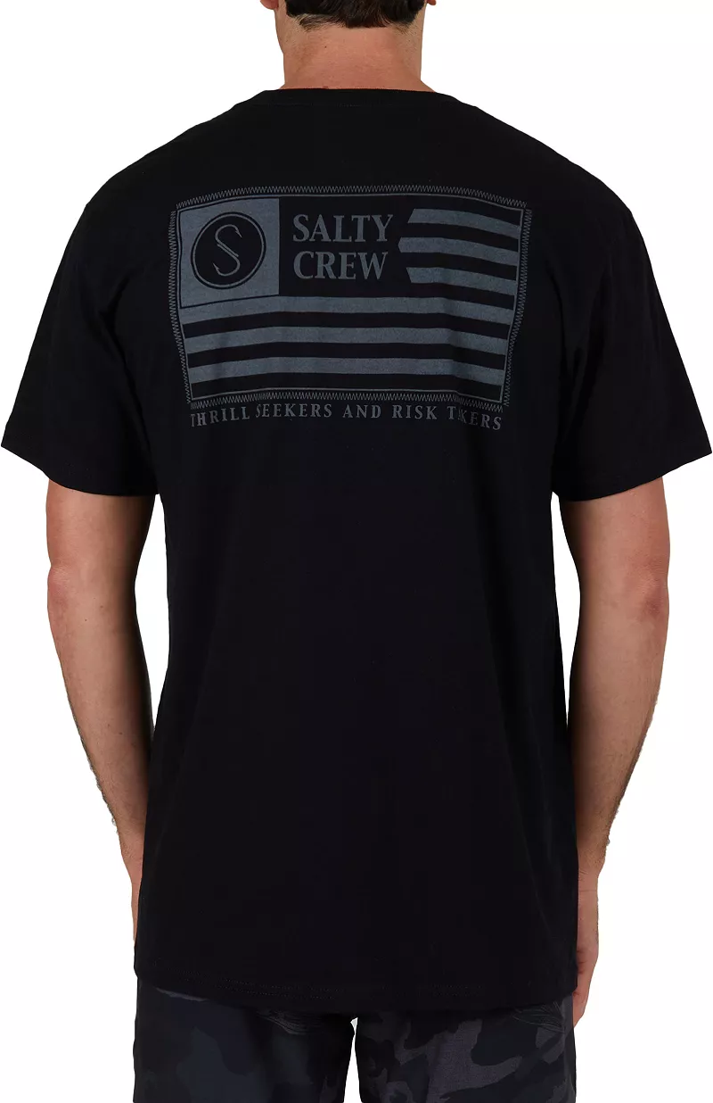 

Мужская футболка Salty Crew с флагом свободы, черный