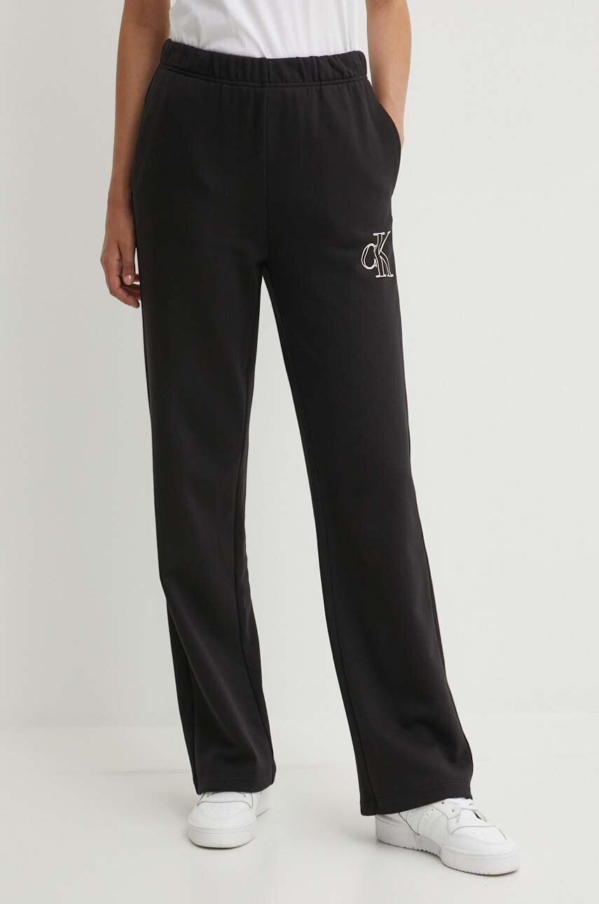 

Спортивные брюки из хлопка Calvin Klein Jeans, черный