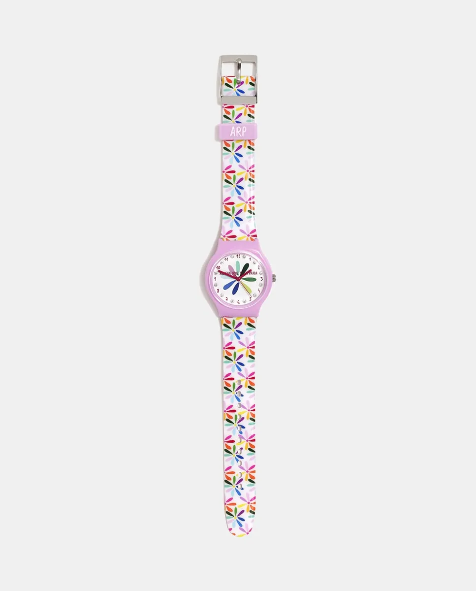 

Часы FLIP AGR377 с разноцветными ромашками Agatha Ruiz de la Prada, мультиколор