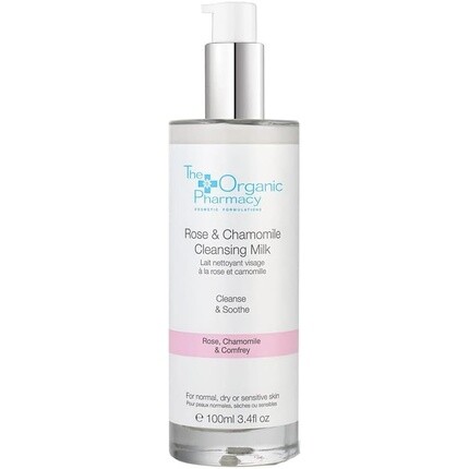 

Очищающее молочко с розой и ромашкой 100мл, The Organic Pharmacy