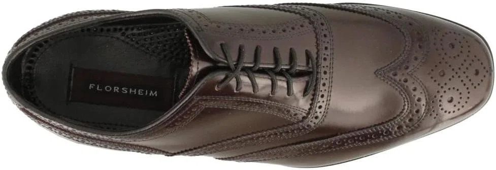 Мужские оксфорды Florsheim Lexington Wingtip, 2-Burgundy — фото 3