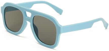 

Ретро-солнцезащитные очки квадратной формы для женщин, модные зеленые, голубые, цвета чая, трендовые мужские винтажные солнцезащитные очки с защитой от УФ-излучения UV400 MTZJH, C5