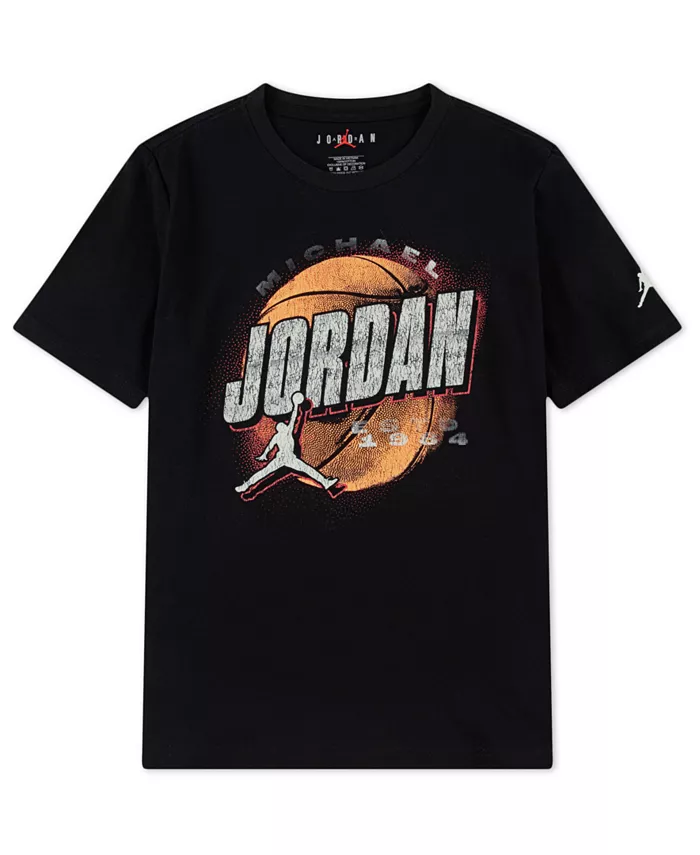 

Футболка Boys 8-20 Distressed Chrome Jordan, черный